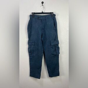 Banana Republic Navy Ankle Cargo Pants